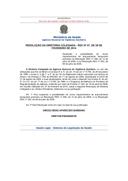 Resolução RDC-7 - Ministério da Saúde