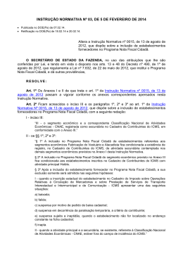 instrução normativa nº 03, de 5 de fevereiro de 2014