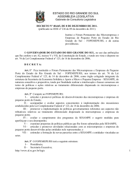 Decreto nº 48.665, de 8/12/2011