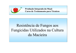 Resistência de Fungos aos Fungicidas Utilizados na Cultura da
