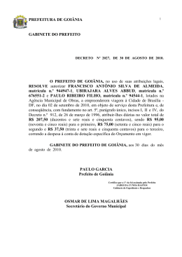 Decreto N. 2027 de 30/08/2010