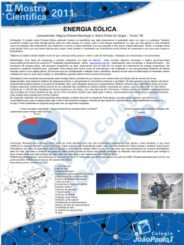 Mostra Científica 2011: Energia Eólica - JP Norte