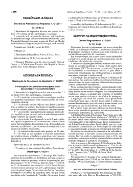 Decreto Regulamentar n.º 2/2011