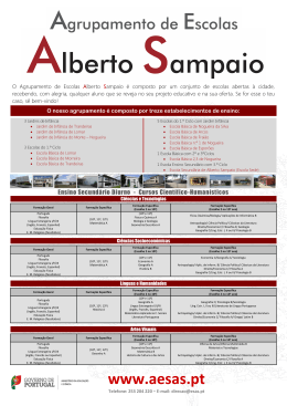 Proposta oferta 2015/2016 - Escola Secundária de Alberto Sampaio