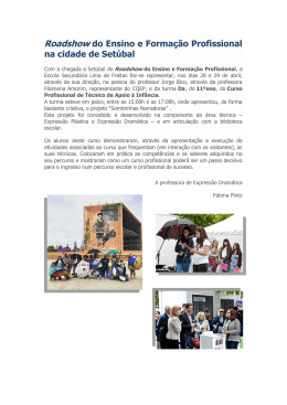 Roadshow do Ensino e Formação Profissional na cidade de Setúbal