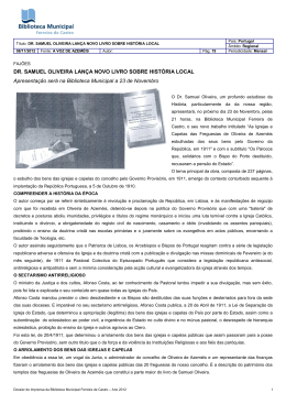 Dr. Samuel Oliveira lança novo livro sobre história local