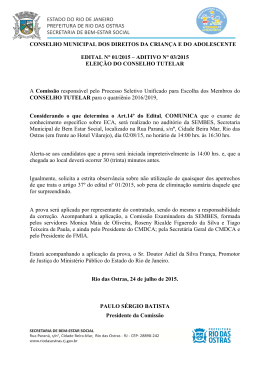 Aditivo n°03/2015 Arquivo PDF - Prefeitura de Rio das Ostras