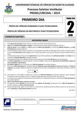 PRIMEIRO DIA - UNCISAL 2014 - TIPO 2