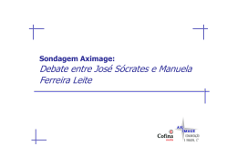 Debate entre José Sócrates e Manuela Ferreira Leite