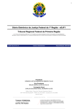 TANIA FERREIRA LEITE:TR79203 - Tribunal Regional Federal da