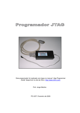 Este programador foi realizado com base no manual “Jtag