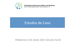 FRANCISCO DE ASSIS SOUZA FILHO-Estudo de Caso