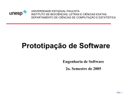 Prototipação de software