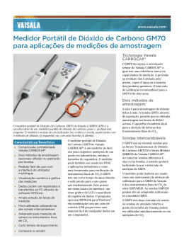 Medidor Portátil de Dióxido de Carbono GM70 para aplicações de