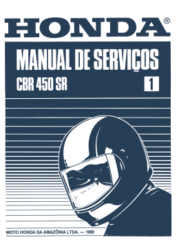 Manual de serviço da CBR 450