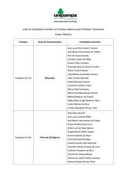 Lista de Candidatos Inscritos 108/2012