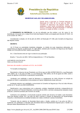 Decreto nº 5.451, de 1º de junho de 2005