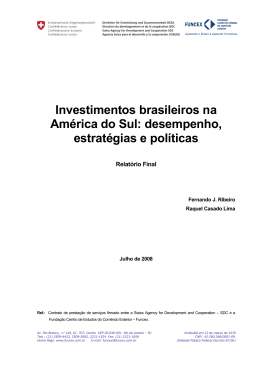 Investimentos brasileiros na América do Sul - Inter