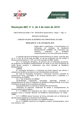 Resolução MEC nº 2, de 4 de maio de 2010