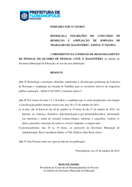 Classificação - Prefeitura Municipal de Florianópolis