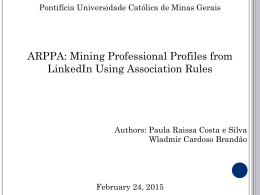 Mining Professional Profiles from LinkedIn Using Association Rules