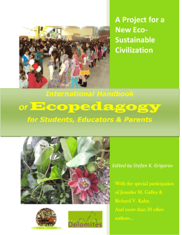 Of Ecopedagogy - Bulgarian Center for Sustainable Local
