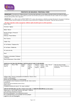 Motor proposal form