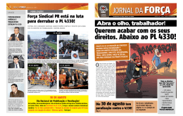jornal da força pl 4430 - Força Sindical do Paraná