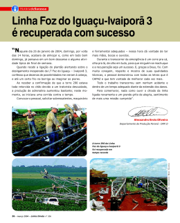Linha Foz do Iguaçu-Ivaiporã 3 é recuperada com sucesso