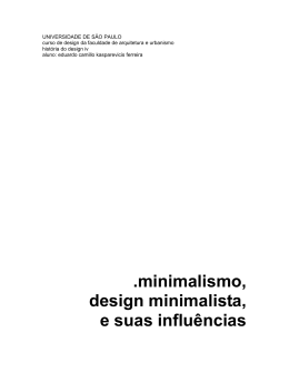 .minimalismo, design minimalista, e suas influências