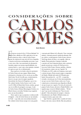 Considerações sobre Carlos Gomes