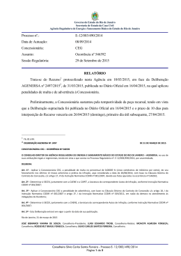 Processo nº.: E-12/003/490/2014 Data de Autuação: 08