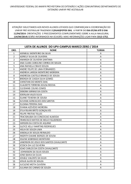 DEX – Edital nº 005-2014 – Lista de alunos UPV Campus Marco-Zero