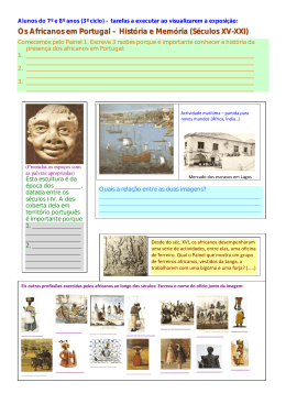 Os Africanos em Portugal – História e Memória (Séculos XV-XXI)
