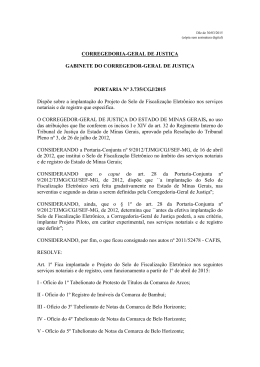 CORREGEDORIA-GERAL DE JUSTIÇA GABINETE