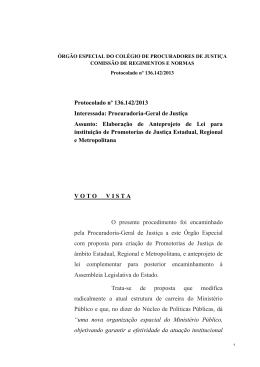 Protocolado nº 136.142/2013 Interessada: Procuradoria