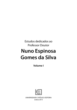 Nuno Espinosa Gomes da Silva - UCE