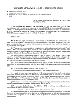 instrução normativa nº 0008, de 16 de fevereiro de 2011