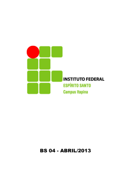 abril/2013 - Instituto Federal do Espírito Santo - IFES