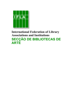 secção de bibliotecas de arte da ifla