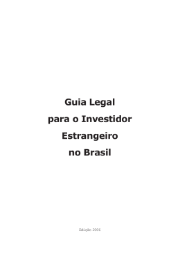Guia legal para o investidor estrangeiro no Brasil
