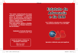 livro estatuto OAB CE.indd - OAB-CE – Ordem dos Advogados do