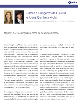 Catarina Gonçalves de Oliveira e Joana Quinteira Mota