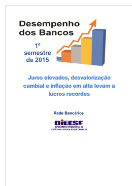 Desempenho dos Bancos - 1º semestre de 2015: Juros