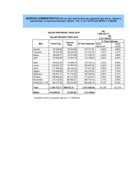 despesas administrativas 2010