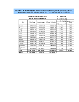 despesas administrativas 2011