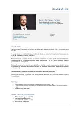 Carlos de Miguel Perales - Fundación Profesor Uría