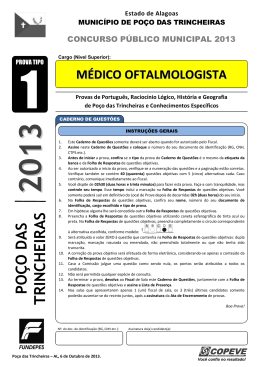 Prova - Médico Oftalmologista - Tipo 1
