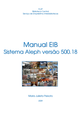 Manual EIB - Serviços de Documentação e Informação