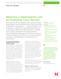 Maximize o desempenho com os Enterprise Linux Servers